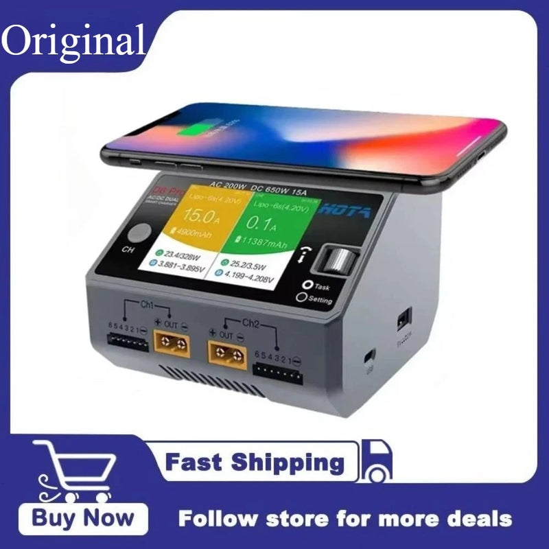 HOTA D6 Pro Lipo Battery Balance Charger with USB-C for FPV Drone RC Models