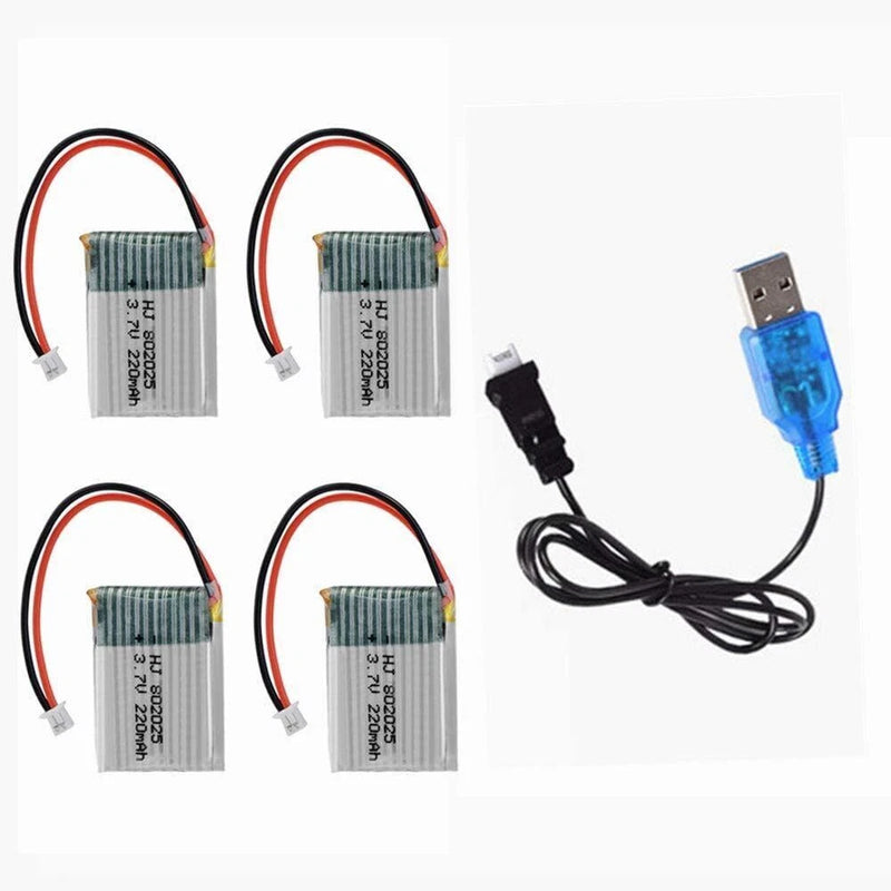 3.7V 220mAh 20C Lipo Battery PH1.25 plug for four axis unmanned aerial vehicle