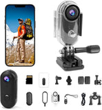 LiLu 4K Thumb Action Camera, Sports  Action Video Cameras Portable for Cyclin...