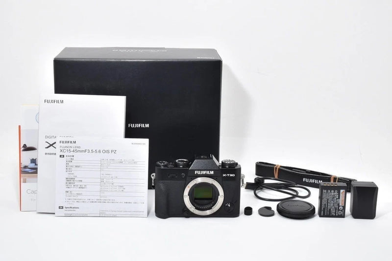 Fujifilm X-T30 Mirrorless Camera 26.1MP Black Tested Working w/Accessories