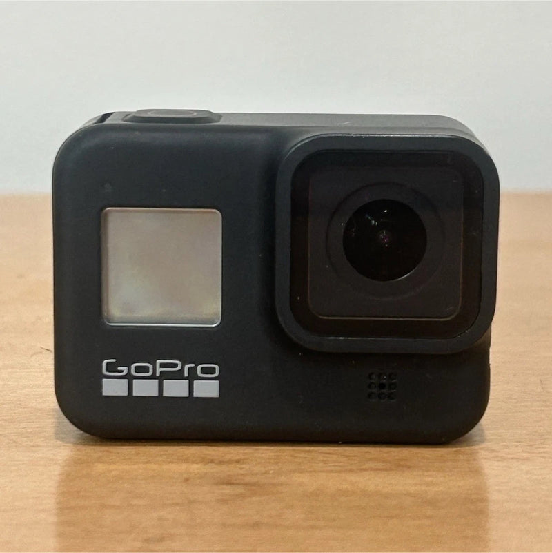 GoPro HERO 8 action camera, black housing with front lens and status display