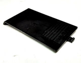 Casio fx-7 scientific calculator battery back cover, black plastic with latch tab
