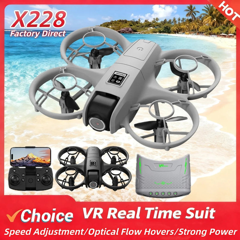New Drone 8K HD Optical Flow Hovers Headless Mode Helicopter 360¡ãFlip Quadcopter