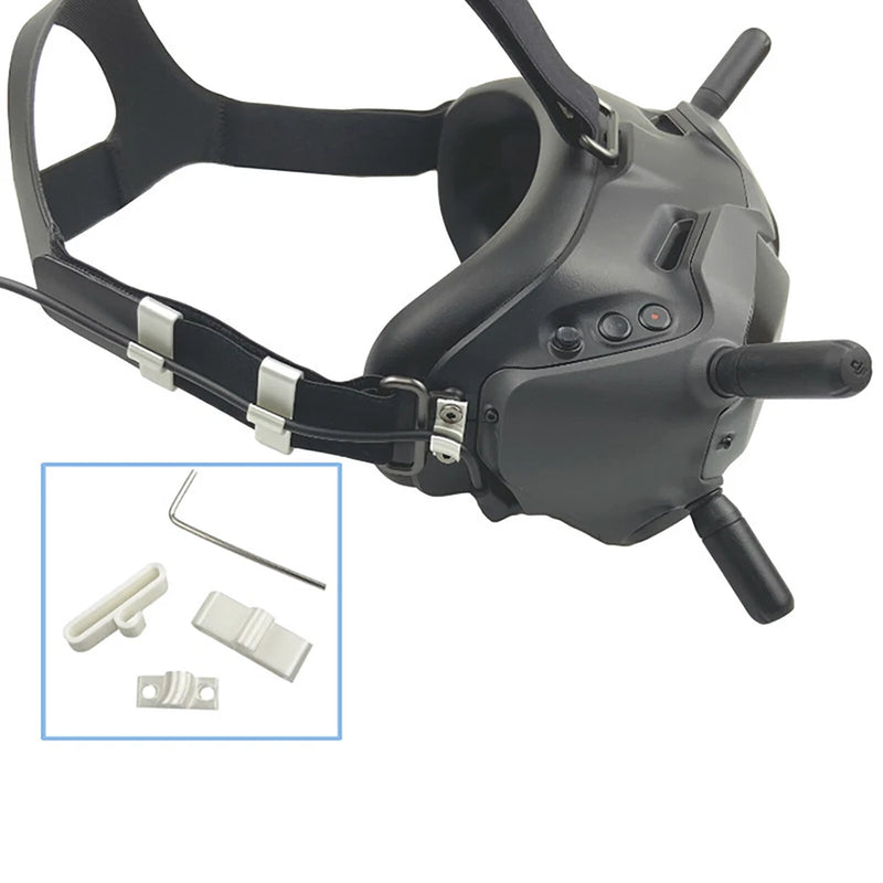 For DJI FPV Flying Glasses V2 Anti-loosening Fixed Buckle Kit Organizer Holder
