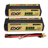 2xDXF 2S LiPo Battery 7.6V 140C 8400mAh DEANS/T 5MM GOLD NGP PLUS Racing EFRA
