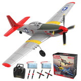 VOLANTEX 2.4G 4CH P51 Stunt Plane Wingspan RC Airplane 6Axis Gyro Mustang Glider