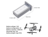 7.6V 1100mah Lipo Battery Suitable for HS440D Aerial Four Axis Aircraft Battery