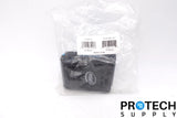 Drone enclosure box in clear sealed plastic bag, black