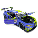 1:24 M4 GT3 Model Toy Car Diecast Toy Vehicle Doors Open Light Sound Green Battery