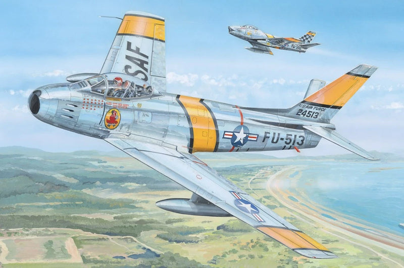 Hobby  81808 1:18 F - 86 Sabre Kit - Build Classic Fighter Jet Model