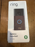 Ring Battery Doorbell (newest model)  Video Two-Way Talk Venetian Bronze Battery