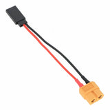 XT60-to-JR Futaba adapter wire with red/black leads and 2-pin connector