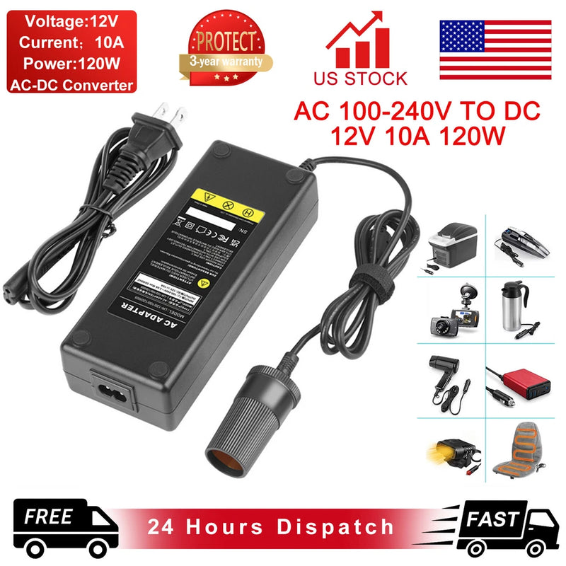 Voltage Adjustable Switch Adapter Power Charger 240V AC To DC 3-12V Convertor