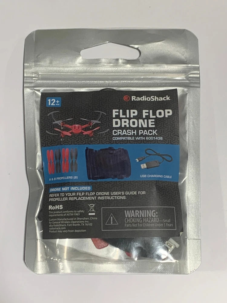 Replacement Propellers and Charger for RadioShack Flip Flop Drone (no Drone)