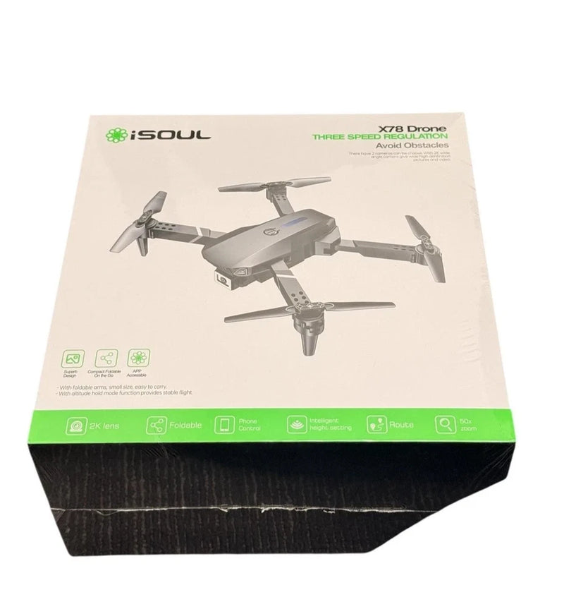 iSoul X78 MK30 Foldable Drone 2K Camera Obstacle Avoidance 3-Speed