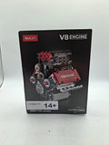 V8 Engine Building Kit ¨C STEM Mini Engine Model with Battery & Motor, 478 PCS Battery