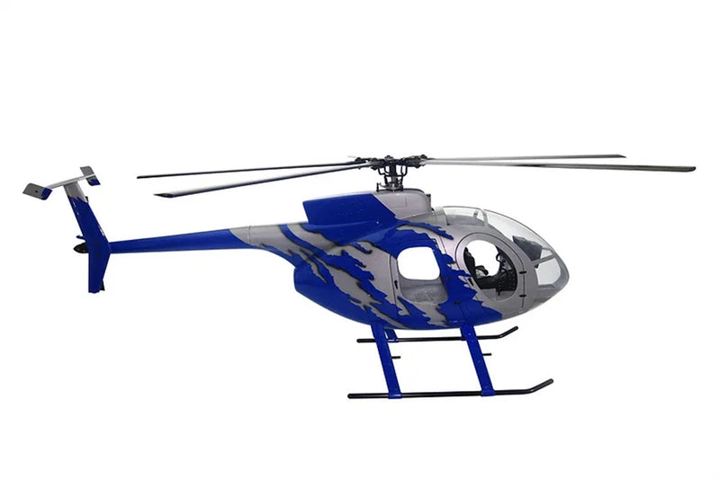600 MD500E ARF GJIVE Blue RC Helicopter Fuselage MD500E G-Jive Painting V2