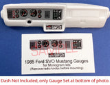 1985 FORD SVO MUSTANG GAUGE FACES for 1/25 scale MONOGRAM KITS ¡ªPLS READ DESC