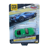 1:64 Ford Mustang GT Model Car Metal Diecast Toy Vehicle Friction Powered Green