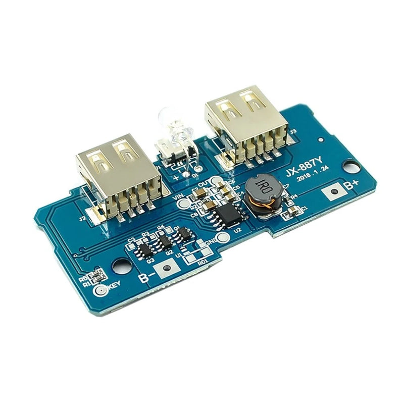 5V 2A Charger Circuit Board Step Up Power Supply Module Dual USB Output 1A Input