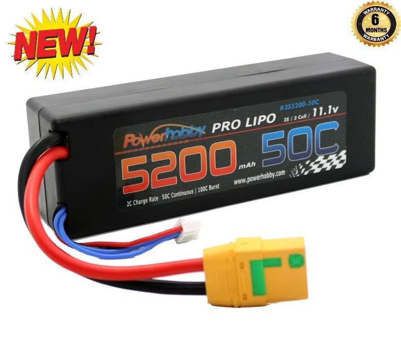 3S 5200mAh 50C XT90 Hard Case Lipo Battery Powerhobby PH-3s-5200-50C-XT90-HC Battery