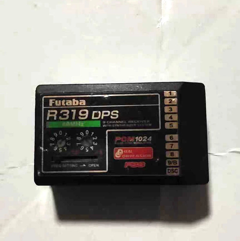 Futaba R319DPS Synthesized RC Receiver 40Mhz Band 1024 PCM 9 Channel, Used GC Converter