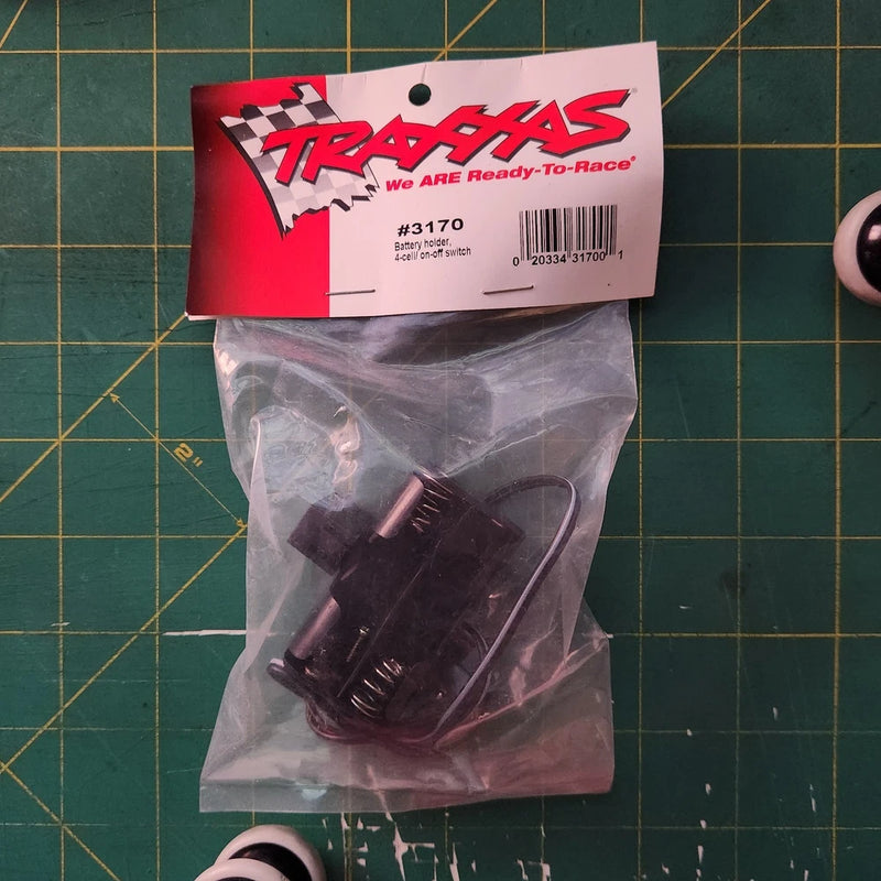Traxxas Part 3170 Battery Holder 4-cell Switch New In Package RC Truck Parts