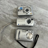 Digital Camera Lot of 3 Lumix DMC-LS70 Sony Cybershot S40 FinePix A303 FOR PARTS
