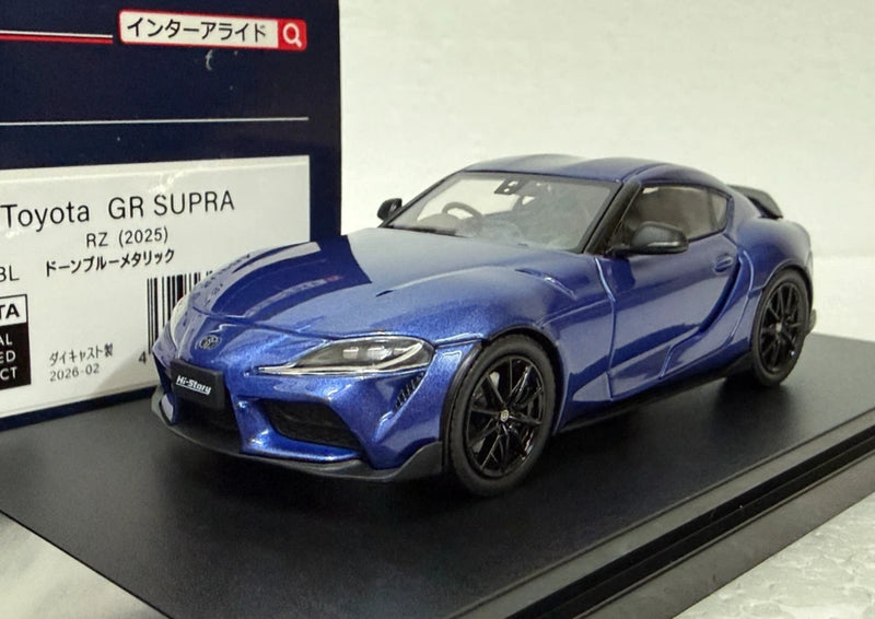 Hi Story HS575BL Toyota GR Supra RZ 2025 JDM Blue - 1/43 scale model car