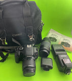Canon EOS Rebel T3i 18.0MP Digital SLR Camera with A LOT  OF Extras