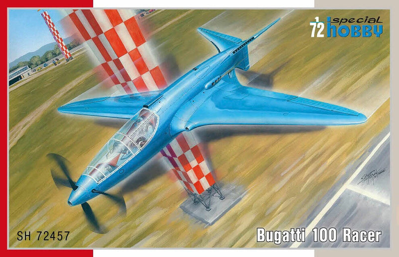 1/72 pre-WWII Bugatti 100P French Racer Plane in service of France