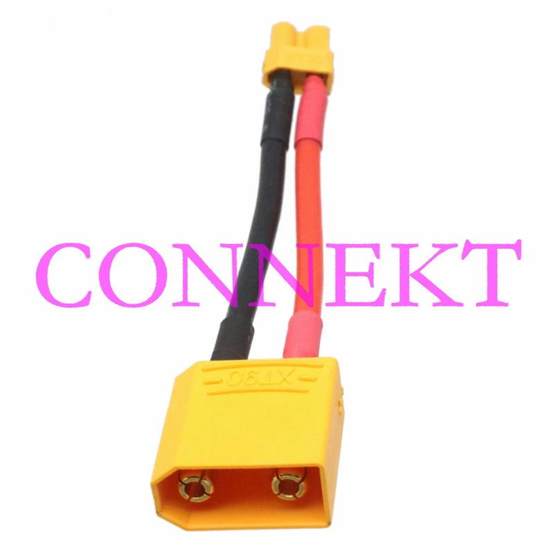 XT90 XT-90 Male to XT30 Female 18AWG 5CM Wire For Lipo Battery