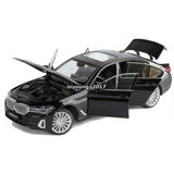 1/24 530Li Model Toy Car Diecast Toy Vehicle Doors Open Pull Back Kids Black