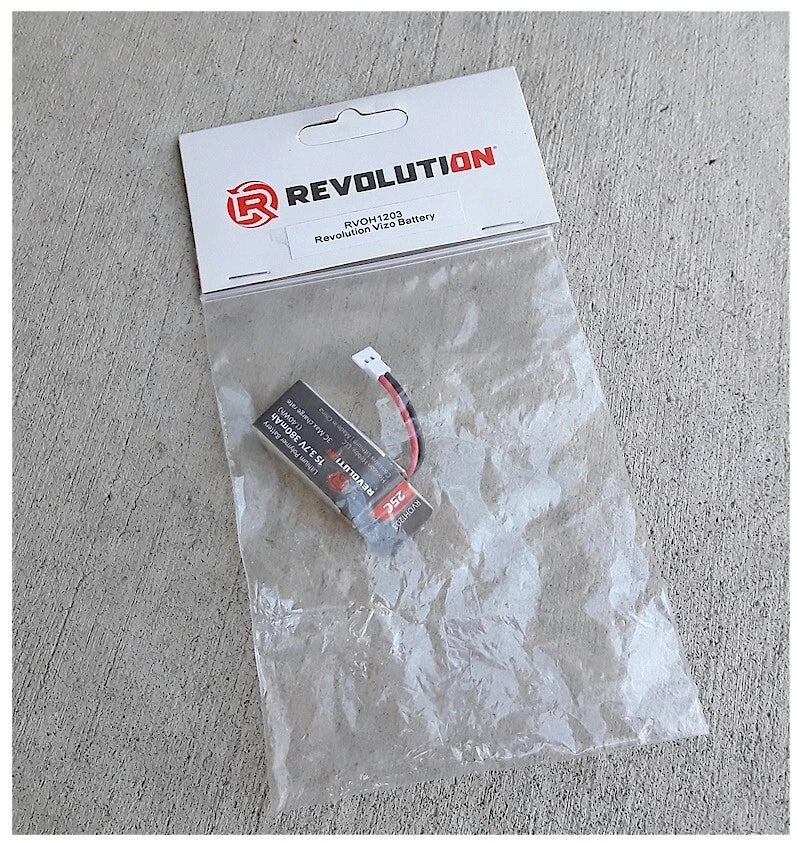 Revolution 3.7V 380mAh 25C Battery for Vizo FPV Camera Drone RVOH1203 NIB
