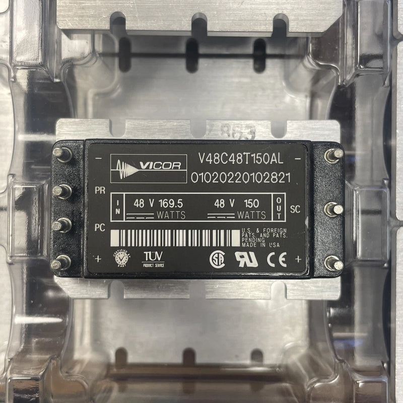 V48C48T150AL  Vicor Module DC-DC 48VIN 1-OUT 48V 4.5A 150W 7-Pin Quarter-Brick