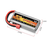 1¡Á 7.4V 2700mAh 2s 45C Li-po Battery For Wltoys 12428 12423 RC Car feiyue 03 Q39
