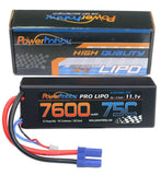 Powerhobby 3S 11.1V 7600mAh 75C Lipo Hard Case Battery Pack with EC5 Plug Battery