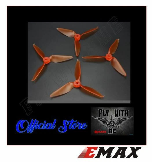 Emax AVAN R5 R5.65 TRIPLE-Blade FPV Race Propeller Props (1 Set 4pcs) *ORANGE*
