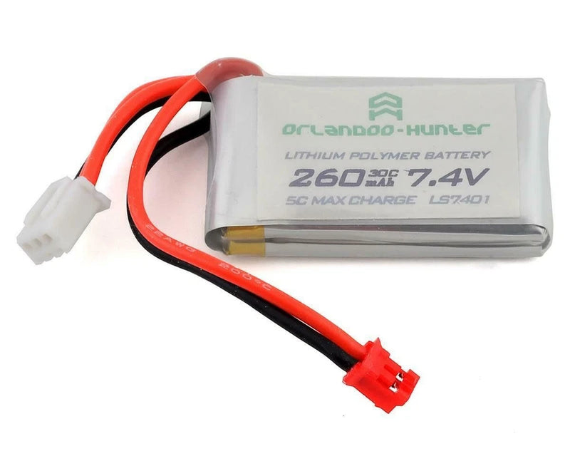 OLHLS7401-B 2S LIPO 7.4V 260MAH 30C BATTERY: PH2.0 (USE W/D4L SYSTEM) Battery