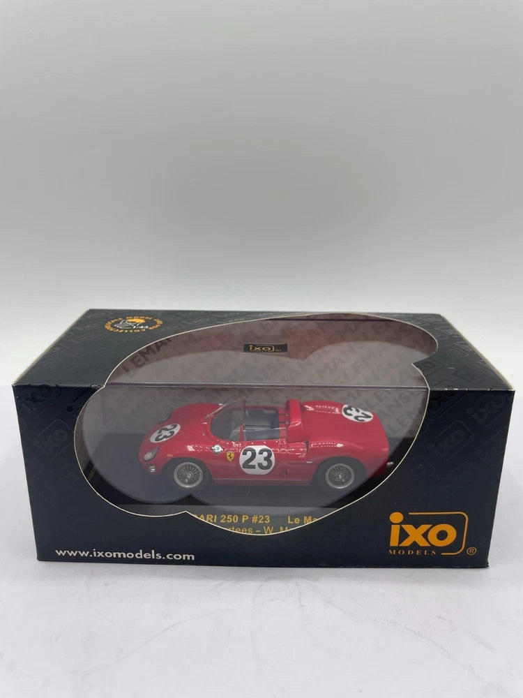 IXO Models 1:43 Scale Ferrari 250 P#23 LeMans 1963 J. Surtees - W. Mairesse Red