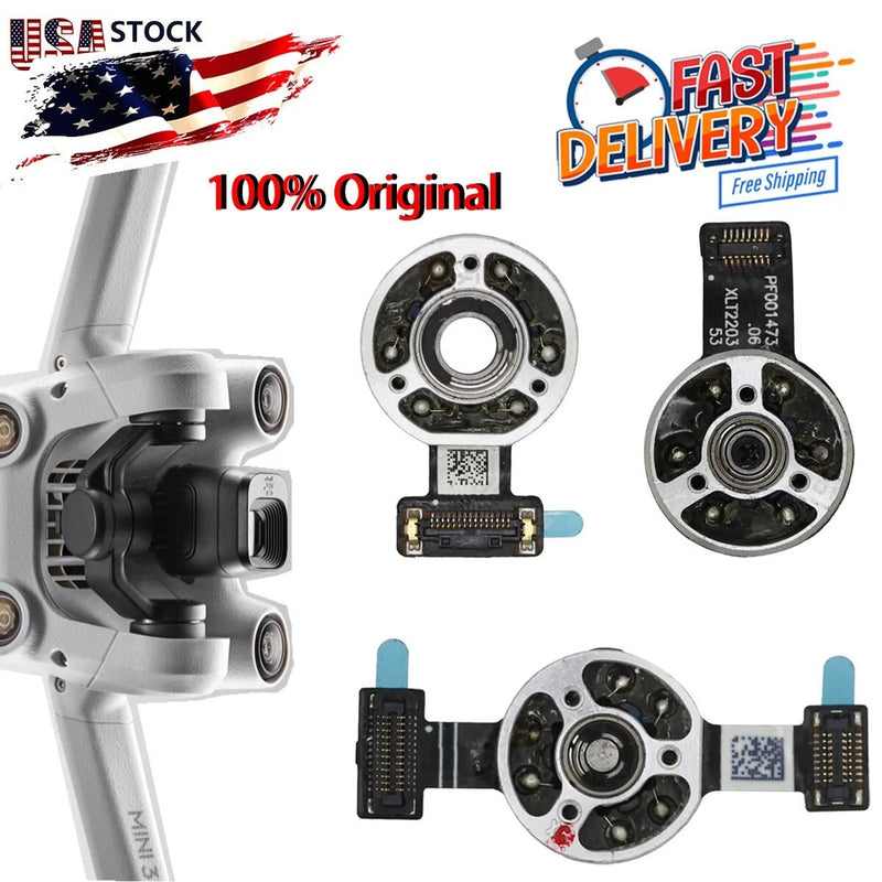 Gimbal camera yaw/roll/pitch motor replacement assembly with circuit boards and mounts