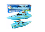 Yacht Club Race Boat Supply Batteries Bath Pool Model Toy Blue Battery