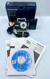 Panasonic Digital Camera Lumix DMC-FX12 7.2MP Black Tested w/Box and Manuals
