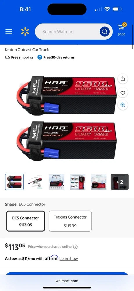 HRB HIGH QUALITY LITHIUM POLYMER BATTERY22.2V 9500mAh 120C Battery
