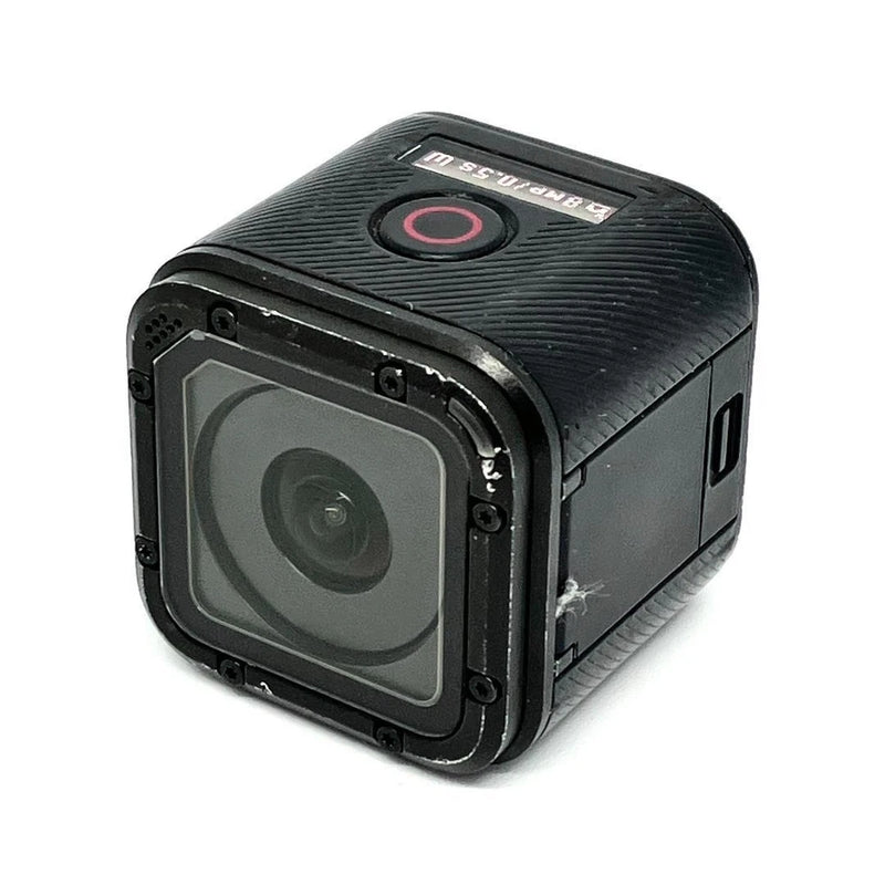 Black GoPro HERO4 Session action camera with wide lens and side button/ports