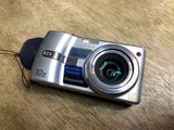 Panasonic Lumix DMC-TZ1 5MP Silver Digital Camera Tested Working NO CHARGER