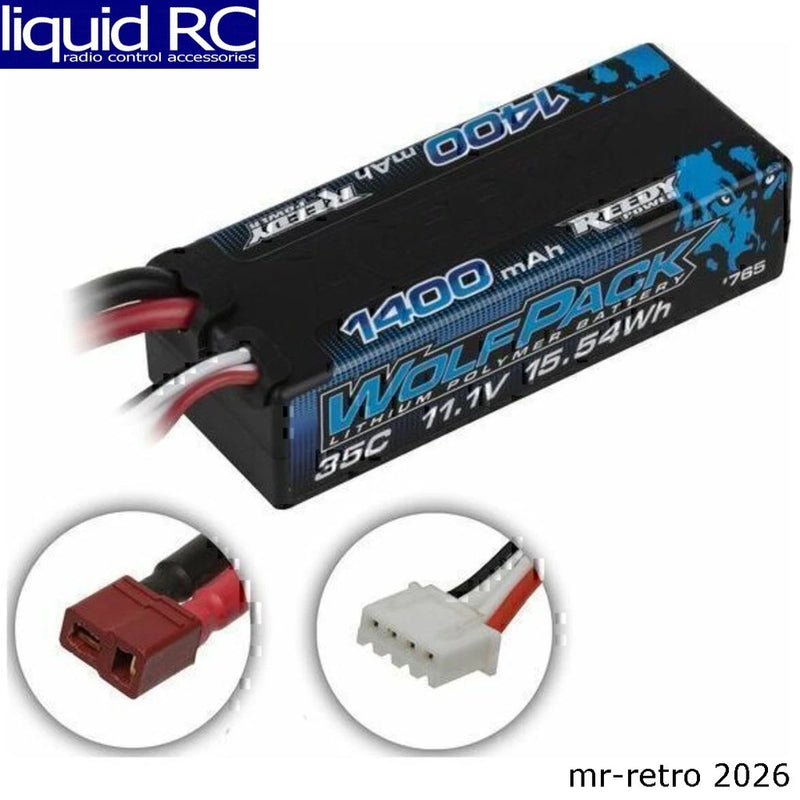 Associated 765 Wolfpack LiPo Mini 1400mah 35c 3s 11.1v with T-Plug Battery