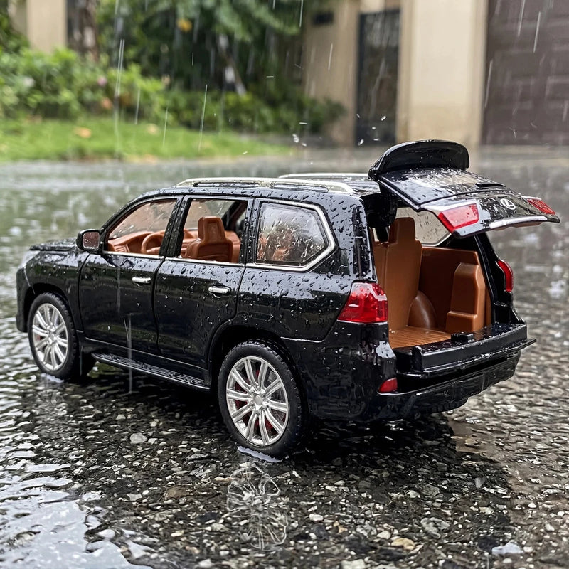 1:24 Lexus LX570 Off Road SUV Alloy Diecast Model Car Desktop Display Ornament B