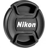 Nikon 67mm front lens cap, dark gray with Nikon logo