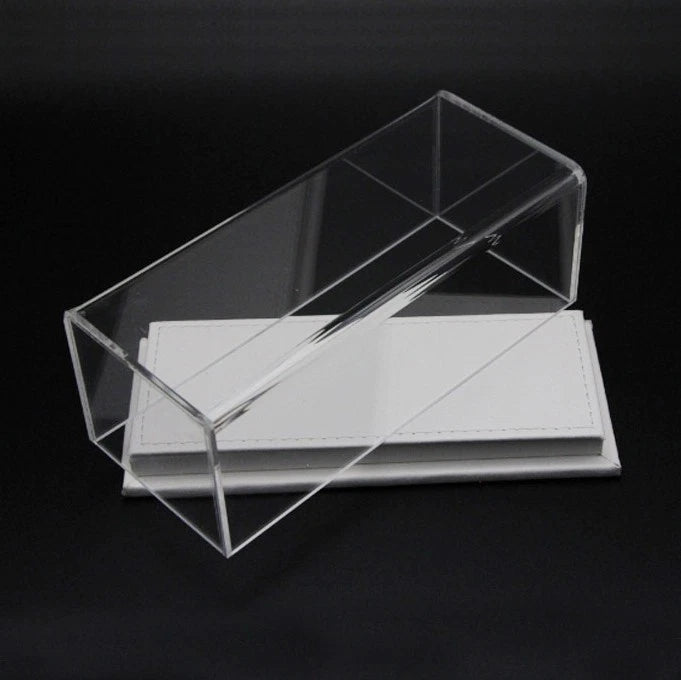 1/43 Model Car Acrylic Case Display Box Transparent Dustproof Leather Base Lots